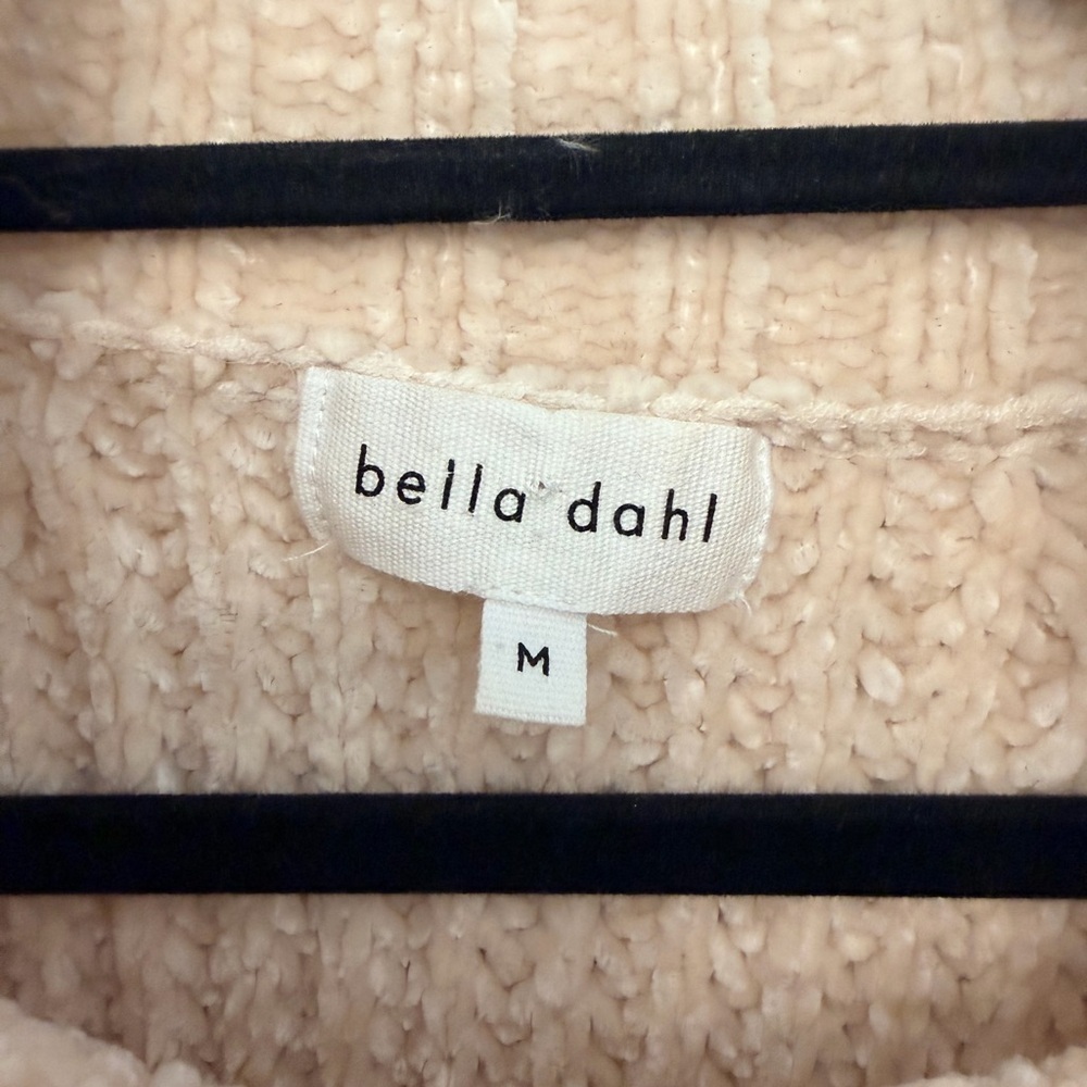 Bella Dahl Cream Chenille Chunky Mock Neck Sweater- Size M - Picture 2 of 14